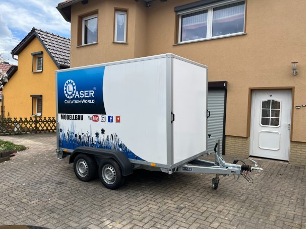 Kofferanhänger XXL in Teutschenthal, Holleben, Bennstedt, Salzmünde, Halle (Saale) mieten. Regionaler Baumaschinen Verleih.